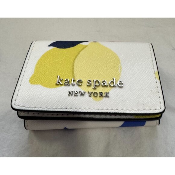 Kate Spade TWOFER Lemon Print‎ Dome Crossbody AND Matching Compact Wallet - Picture 12 of 15